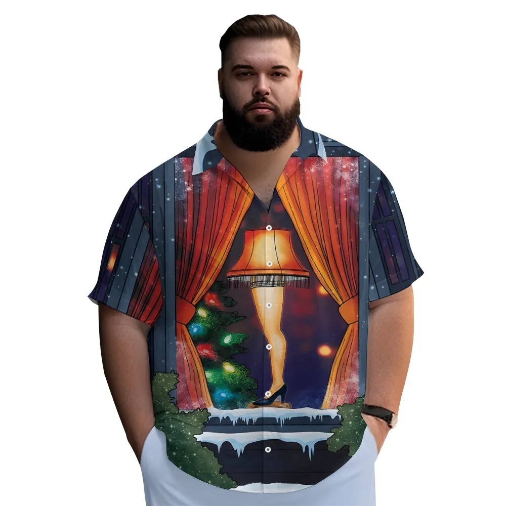 Vintage Pin Up Art Christmas Leg Lamp Printing Shirt 2412007273