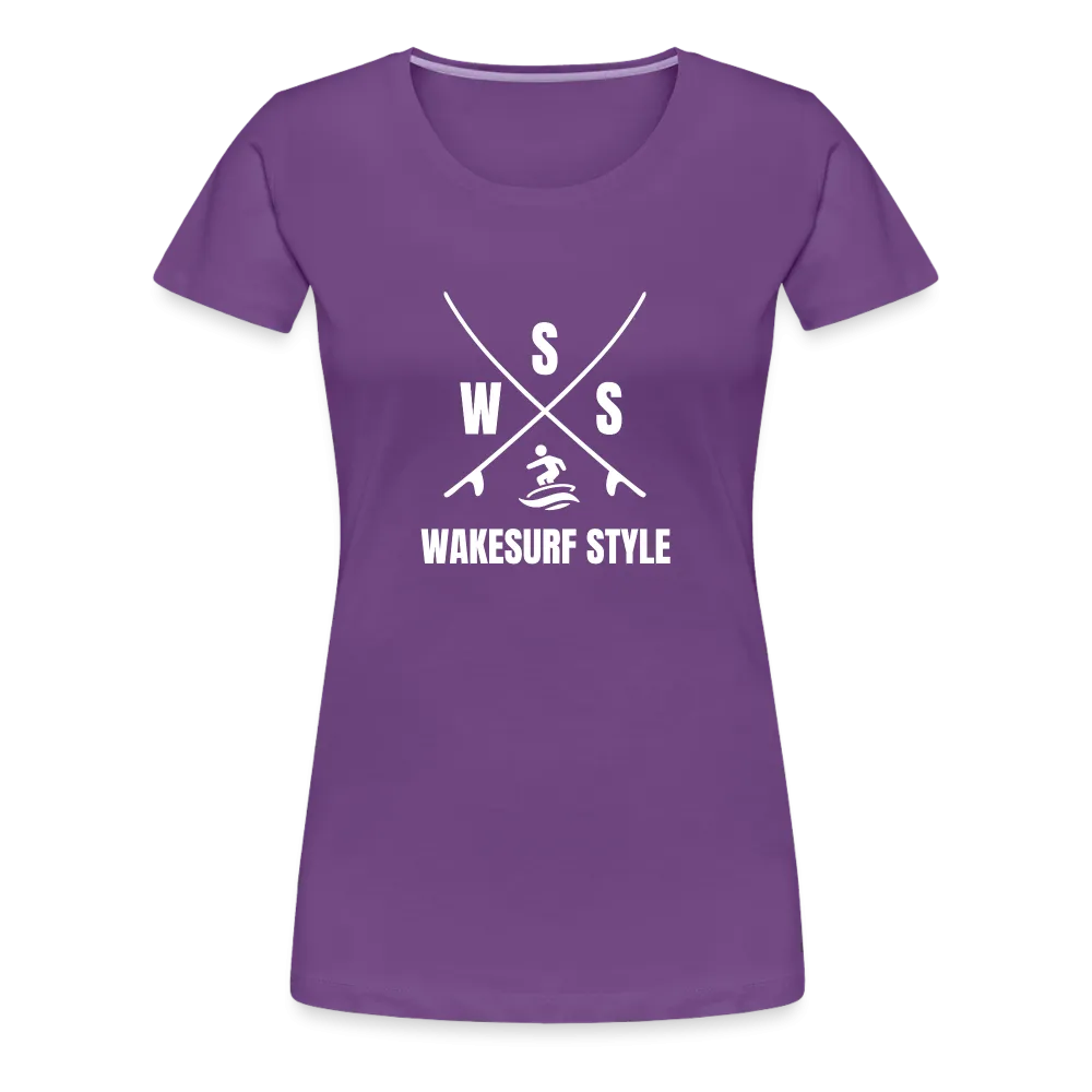 Wakesurf Style Women’s Premium T-Shirt