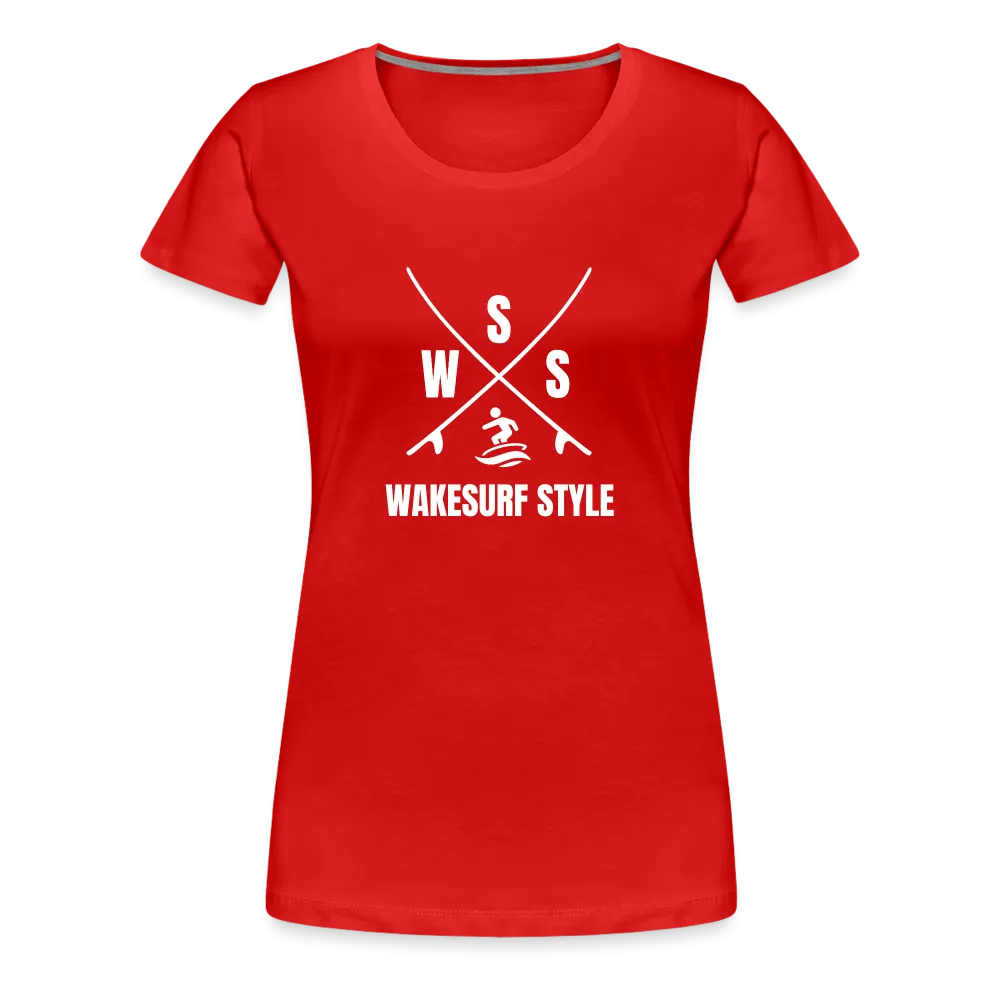 Wakesurf Style Women’s Premium T-Shirt