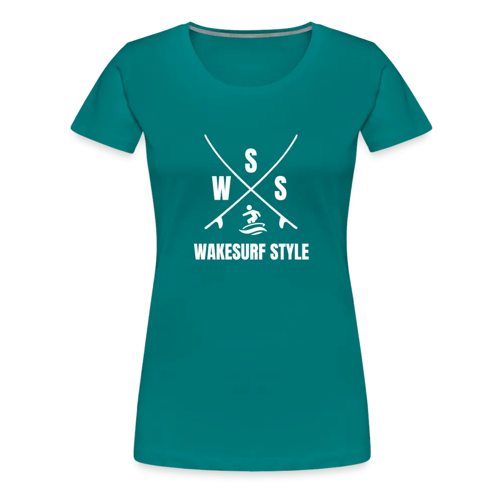 Wakesurf Style Women’s Premium T-Shirt