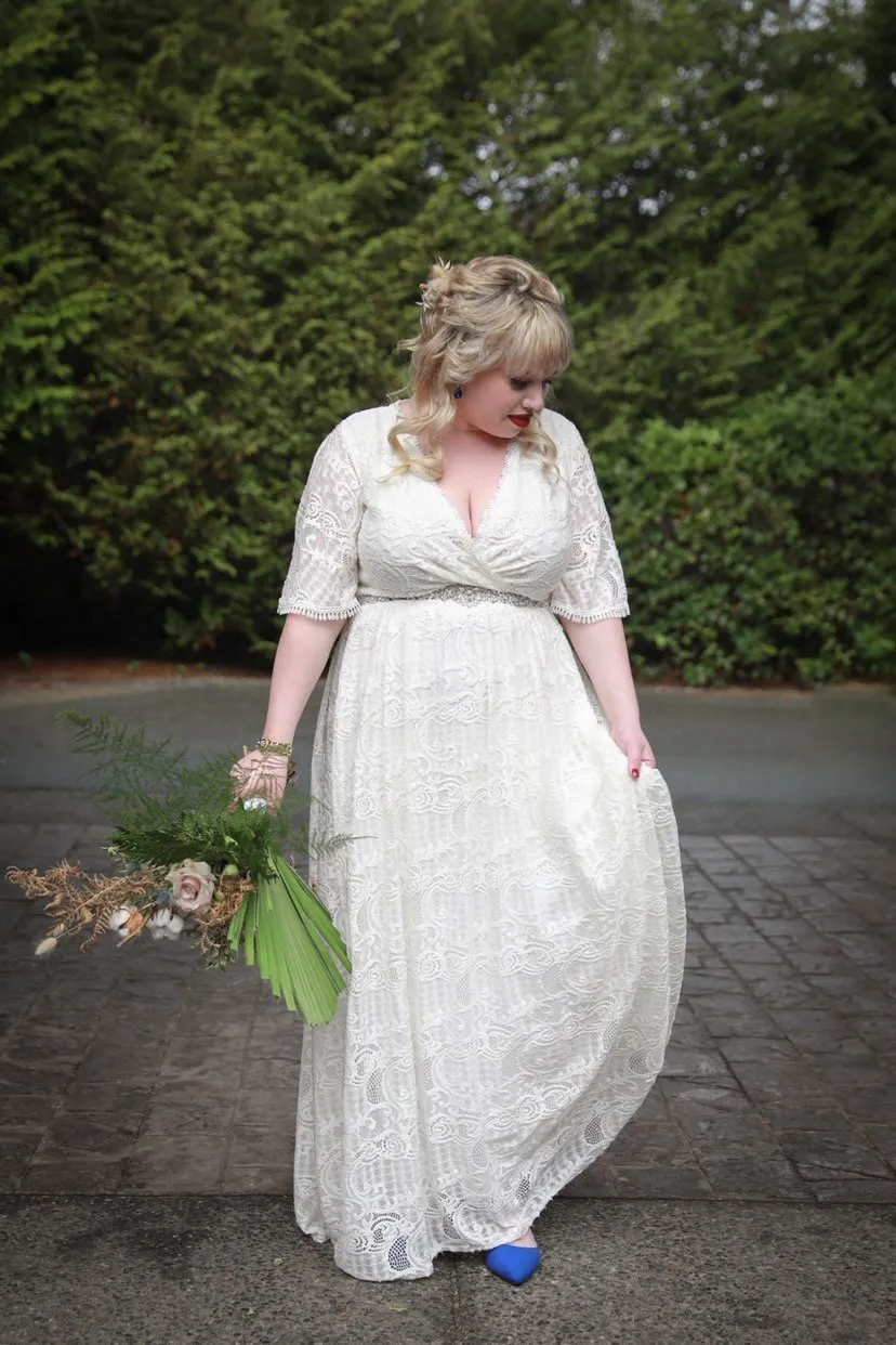 Wedding dress with pockets #1267