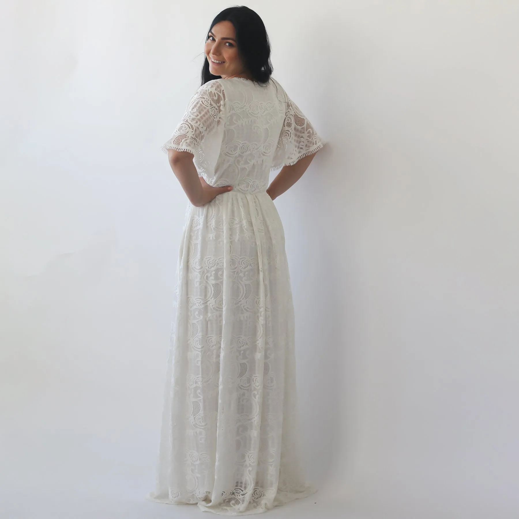 Wedding dress with pockets #1267