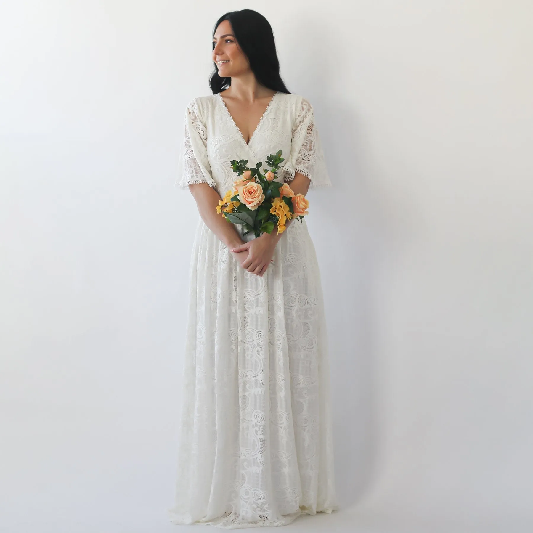 Wedding dress with pockets #1267