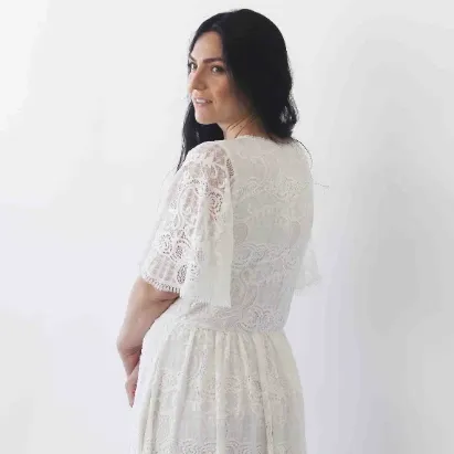 Wedding dress with pockets #1267