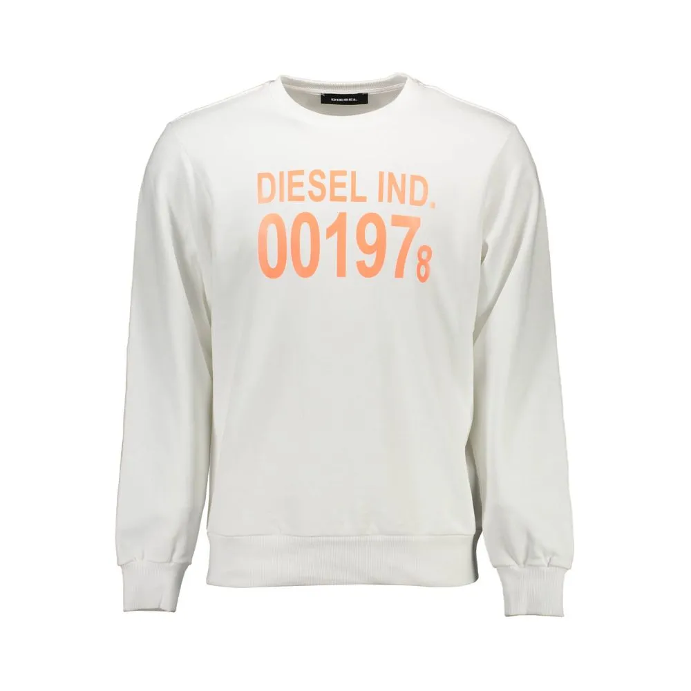 White Cotton Men Sweater
