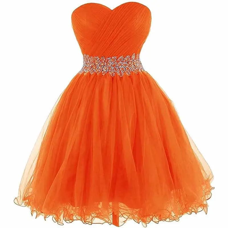Women Short Prom Dresses Tutu Homecoming Dress A Line Tulle Party Cocktail Gown