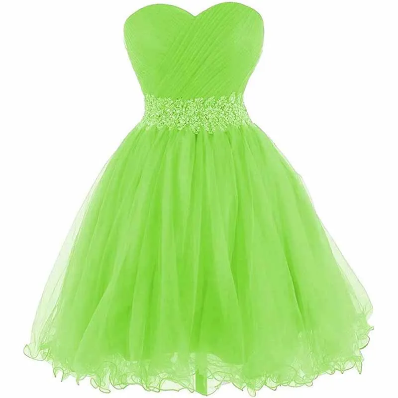 Women Short Prom Dresses Tutu Homecoming Dress A Line Tulle Party Cocktail Gown
