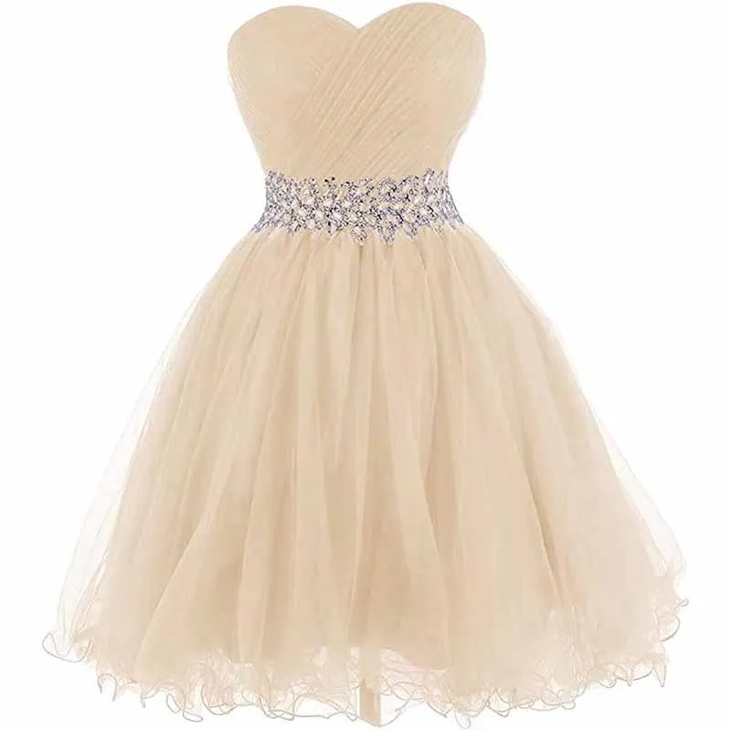 Women Short Prom Dresses Tutu Homecoming Dress A Line Tulle Party Cocktail Gown