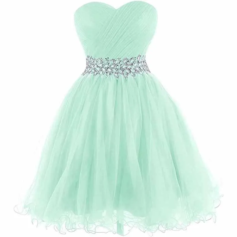 Women Short Prom Dresses Tutu Homecoming Dress A Line Tulle Party Cocktail Gown
