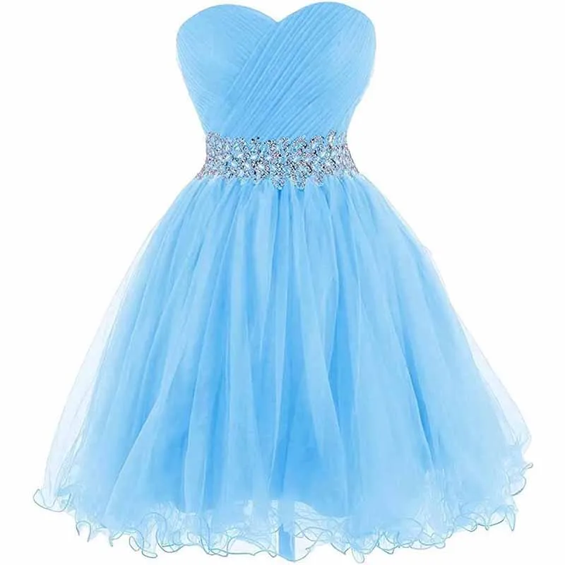 Women Short Prom Dresses Tutu Homecoming Dress A Line Tulle Party Cocktail Gown