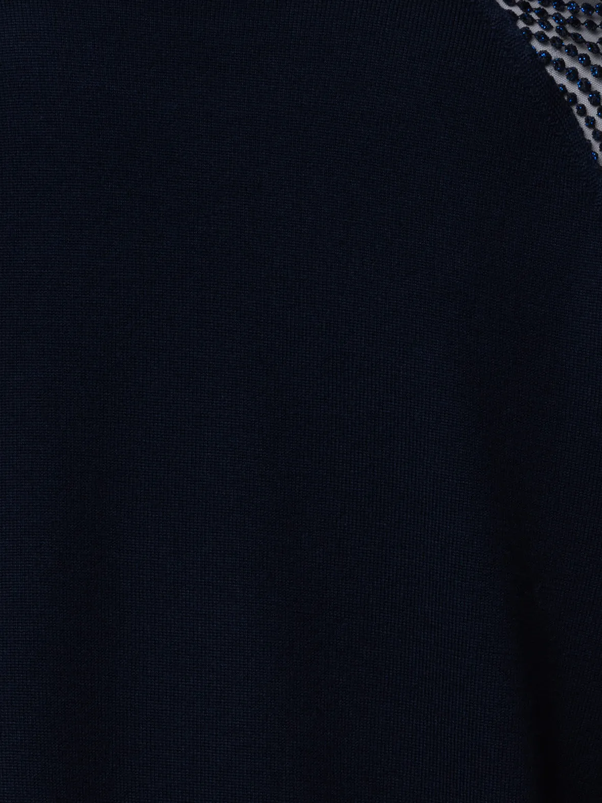 Wool Knit 3D Dot Embroidery Pullover