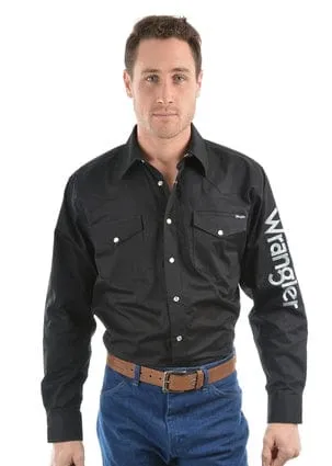 Wrangler Mens Logo Rodeo Shirt