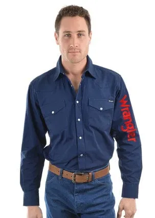 Wrangler Mens Logo Rodeo Shirt