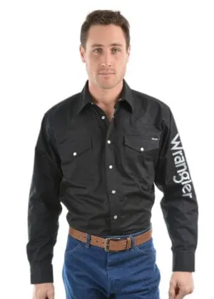 Wrangler Mens Logo Rodeo Shirt