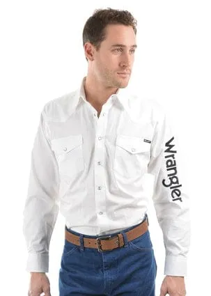 Wrangler Mens Logo Rodeo Shirt