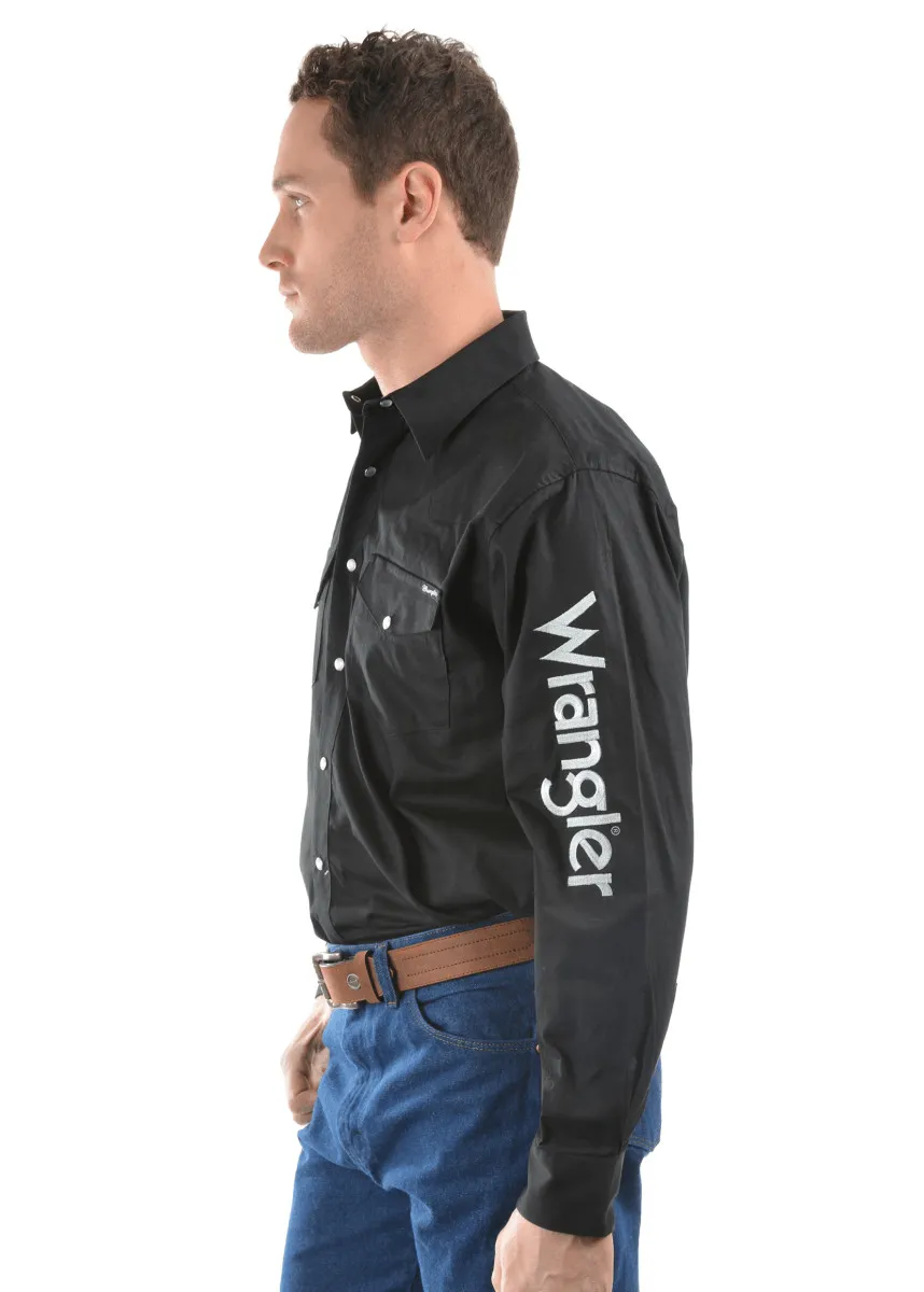Wrangler Mens Logo Rodeo Shirt